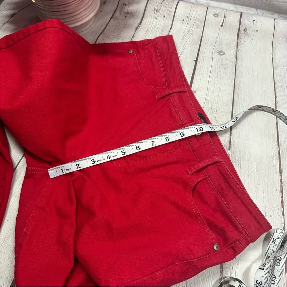Talbots denim stretch red jegging sz 8 christmas holiday nautical 4th of july